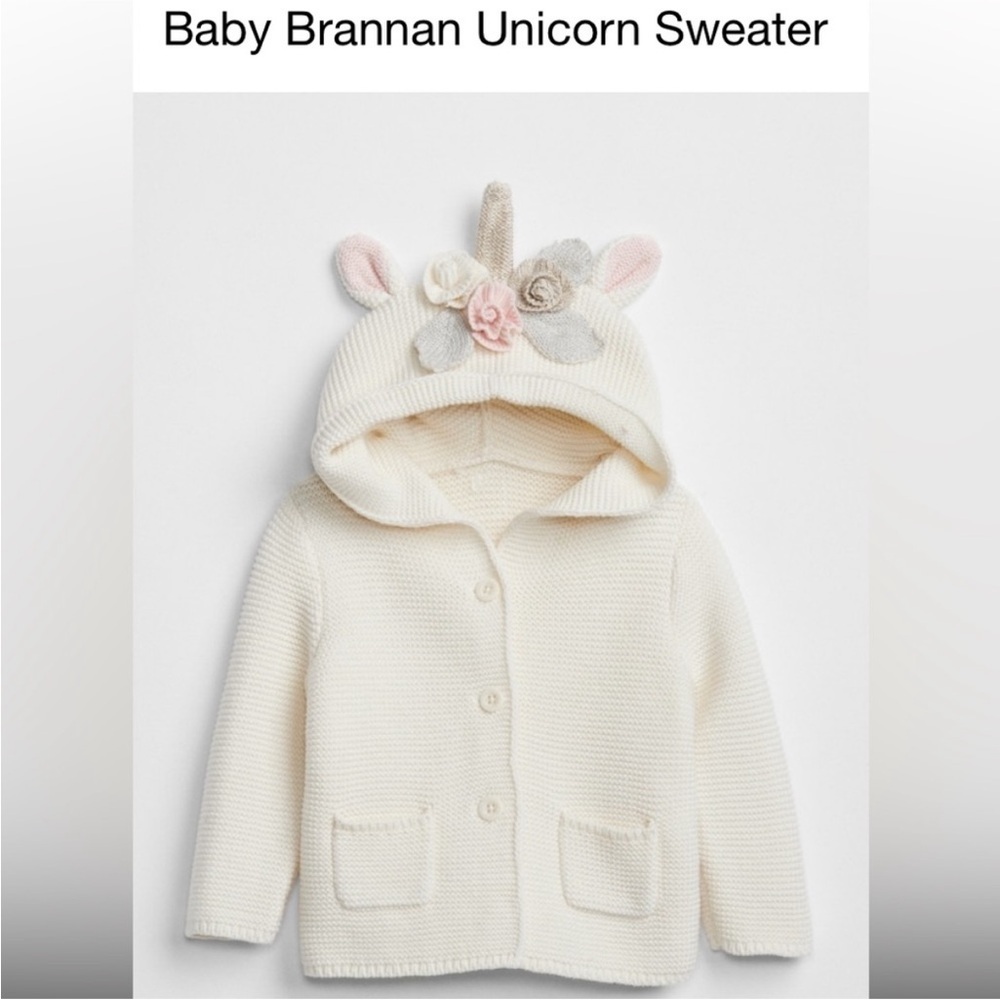 Baby GAP Unicorn Sweater - Picture 1 of 8